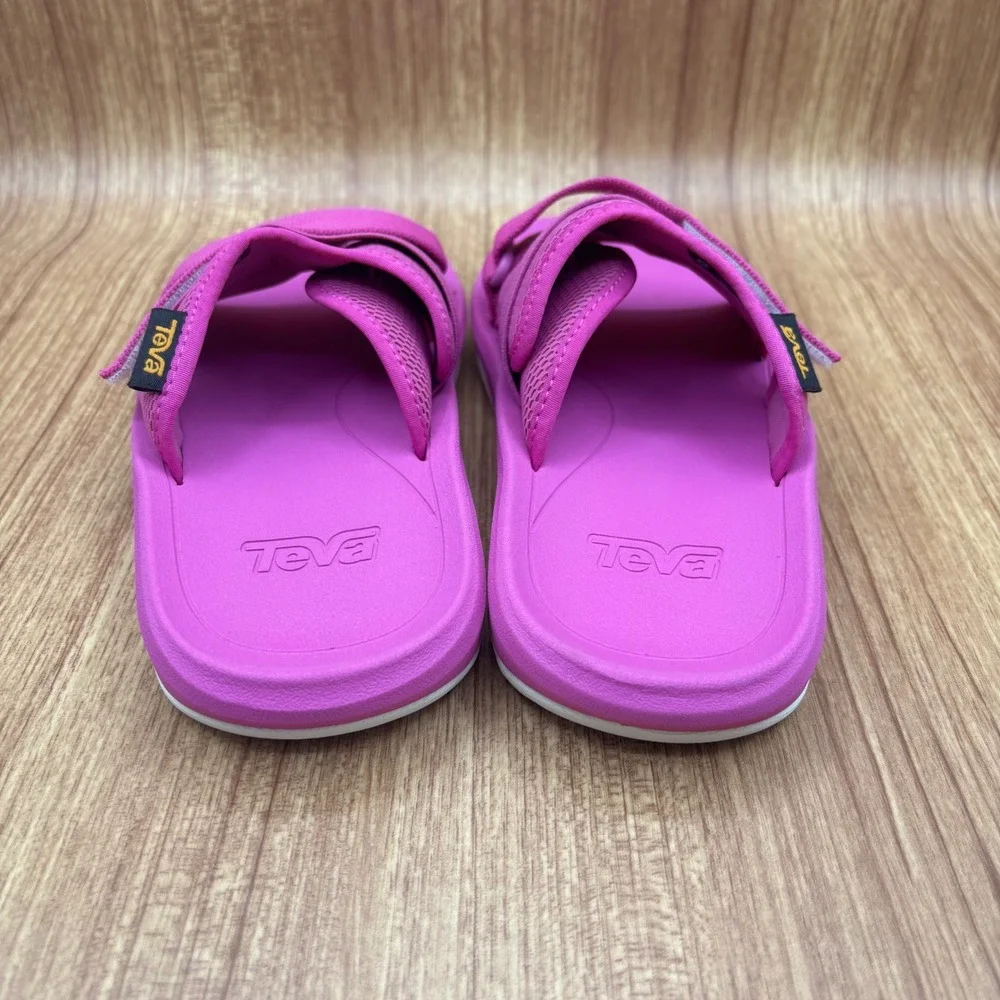 Teva Hurricane Verge Slide Sandals Kids Magenta Excellent Size 2 1136231C